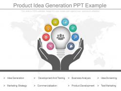 Product idea generation ppt example
