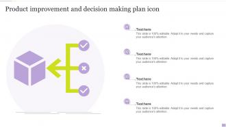 Product Improvement And Decision Making Plan Icon
