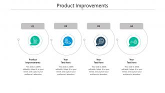 Product improvements ppt powerpoint presentation file show cpb