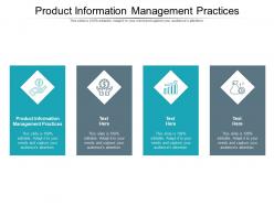 Product information management practices ppt powerpoint presentation summary outline cpb