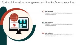 Product Information Management Solutions For E Commerce Icon