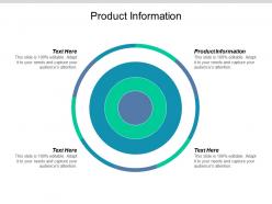 Product information ppt powerpoint presentation slides ideas cpb