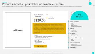 Product Information Presentation Strategies To Optimize Customer Journey And Enhance Engagement