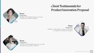 Product Innovation Proposal Powerpoint Presentation Slides