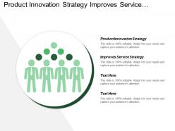 Product innovation strategy improves service strategy pricing analysis