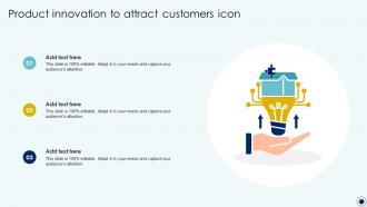 Product Innovation To Attract Customers Icon