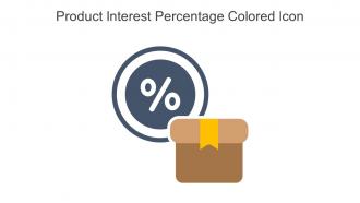Product Interest Percentage Colored Icon In Powerpoint Pptx Png And Editable Eps Format