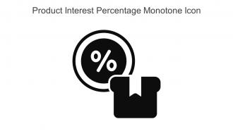 Product Interest Percentage Monotone Icon In Powerpoint Pptx Png And Editable Eps Format