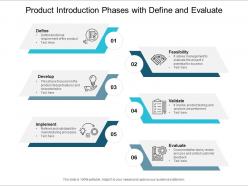 Product introduction phases with define and evaluate