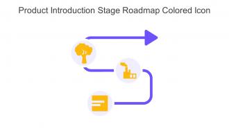 Product Introduction Stage Roadmap Colored Icon In Powerpoint Pptx Png And Editable Eps Format
