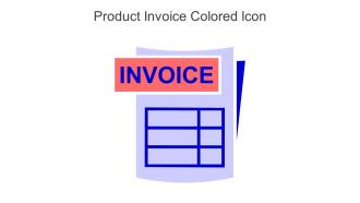 Product Invoice Colored Icon in powerpoint pptx png and editable eps format