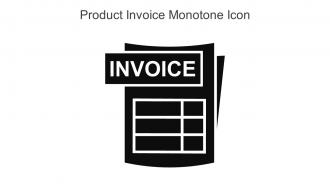 Product Invoice Monotone Icon in powerpoint pptx png and editable eps format