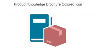Product Knowledge Brochure Colored Icon In Powerpoint Pptx Png And Editable Eps Format