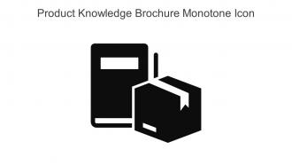 Product Knowledge Brochure Monotone Icon In Powerpoint Pptx Png And Editable Eps Format