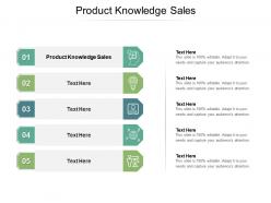 Product knowledge sales ppt powerpoint presentation show slides cpb