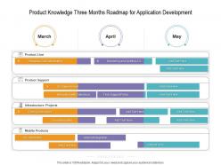 Product knowledge three months roadmap for application development