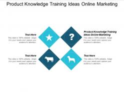 Product knowledge training ideas online marketing ppt powerpoint presentation styles inspiration cpb