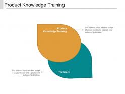 Product knowledge training ppt powerpoint presentation summary examples cpb