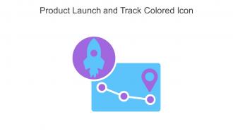 Product Launch And Track Colored Icon In Powerpoint Pptx Png And Editable Eps Format