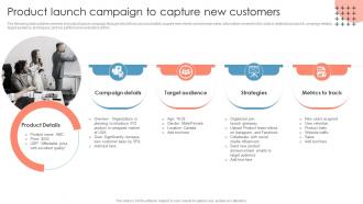 Product Launch Campaign To Capture New Customers Measuring Brand Awareness Through Market Research