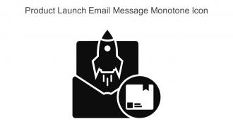 Product Launch Email Message Monotone Icon In Powerpoint Pptx Png And Editable Eps Format
