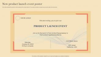 Product Launch Event Planning New Product Launch Event Poster