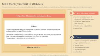 Product Launch Event Planning Send Thank You Email To Attendees