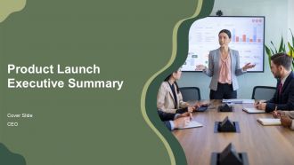 Product Launch Executive Summary PPT Mockup AT