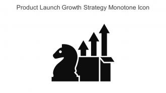 Product Launch Growth Strategy Monotone Icon In Powerpoint Pptx Png And Editable Eps Format