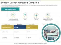 Product launch marketing campaign reshaping product marketing campaign ppt professional