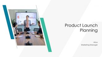 Product Launch Planning PPT Mockup AT