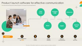 Product Launch Software For Effective Communication Customer Engagement