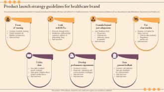 Product Launch Strategy Guidelines For Healthcare Brand