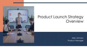 Product Launch Strategy Overview PPT Template AT