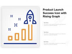 Product Launch Success Icon With Rising Graph