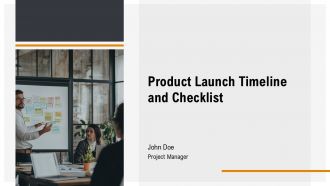 Product Launch Timeline And Checklist PPT Example AT