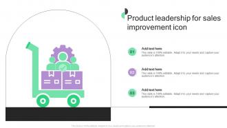 Product Leadership For Sales Improvement Icon