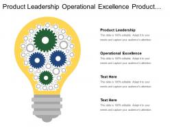 Product leadership operational excellence product differentiation customer responsive