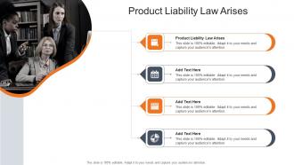 Product Liability Law Arises In Powerpoint And Google Slides Cpb