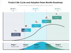Product Life Cycle And Adoption Three Months Roadmap