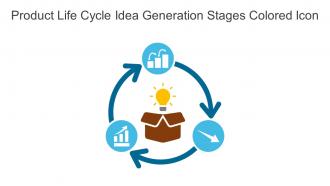 Product Life Cycle Idea Generation Stages Colored Icon In Powerpoint Pptx Png And Editable Eps Format