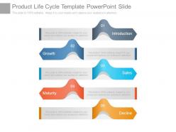 Product life cycle template powerpoint slide