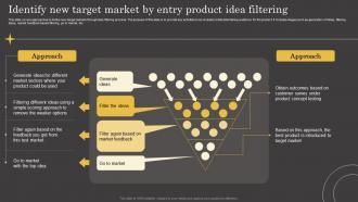 Product Lifecycle Identify New Target Market By Entry Product Idea Filtering