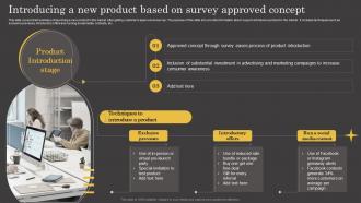 Product Lifecycle Introducing A New Product Based On Survey Approved Concept