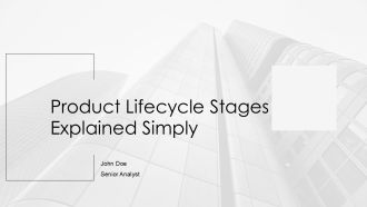 Product Lifecycle Stages Explained Simply PPT Mockup AT