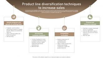 Product Line Diversification Techniques To Increase Sales