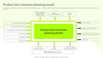 Product Line Extension Planning Model Ppt Powerpoint Presentation File Information