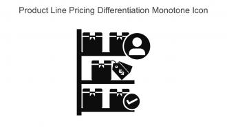 Product Line Pricing Differentiation Monotone Icon In Powerpoint Pptx Png And Editable Eps Format