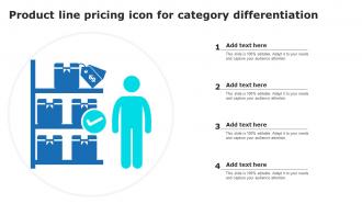 Product Line Pricing Icon For Category Differentiation