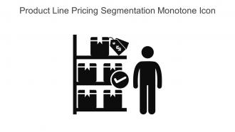 Product Line Pricing Segmentation Monotone Icon In Powerpoint Pptx Png And Editable Eps Format